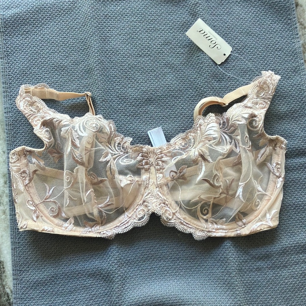 NEW Soma Sensuous Lace Unlined Underwire Bra - 34D